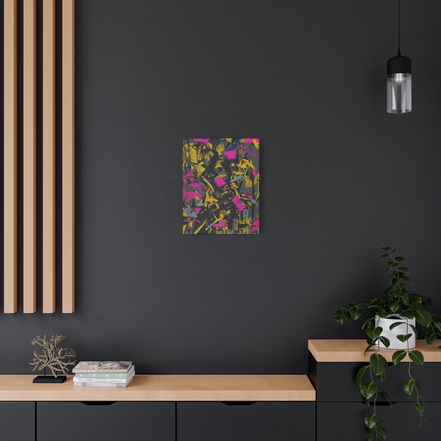 Transform your space with our stunning canvas wall art, where dreamlike visions meet abstract creativity. Available in small, medium, and large sizes, each canvas pi"Broken Thoughts Gold" - Shattered Pink, Gold and black Wall Art | MaCanvasBroken Thoughts Gold - Matte Canvas, Stretched, 1EndlessMind Creations Printify