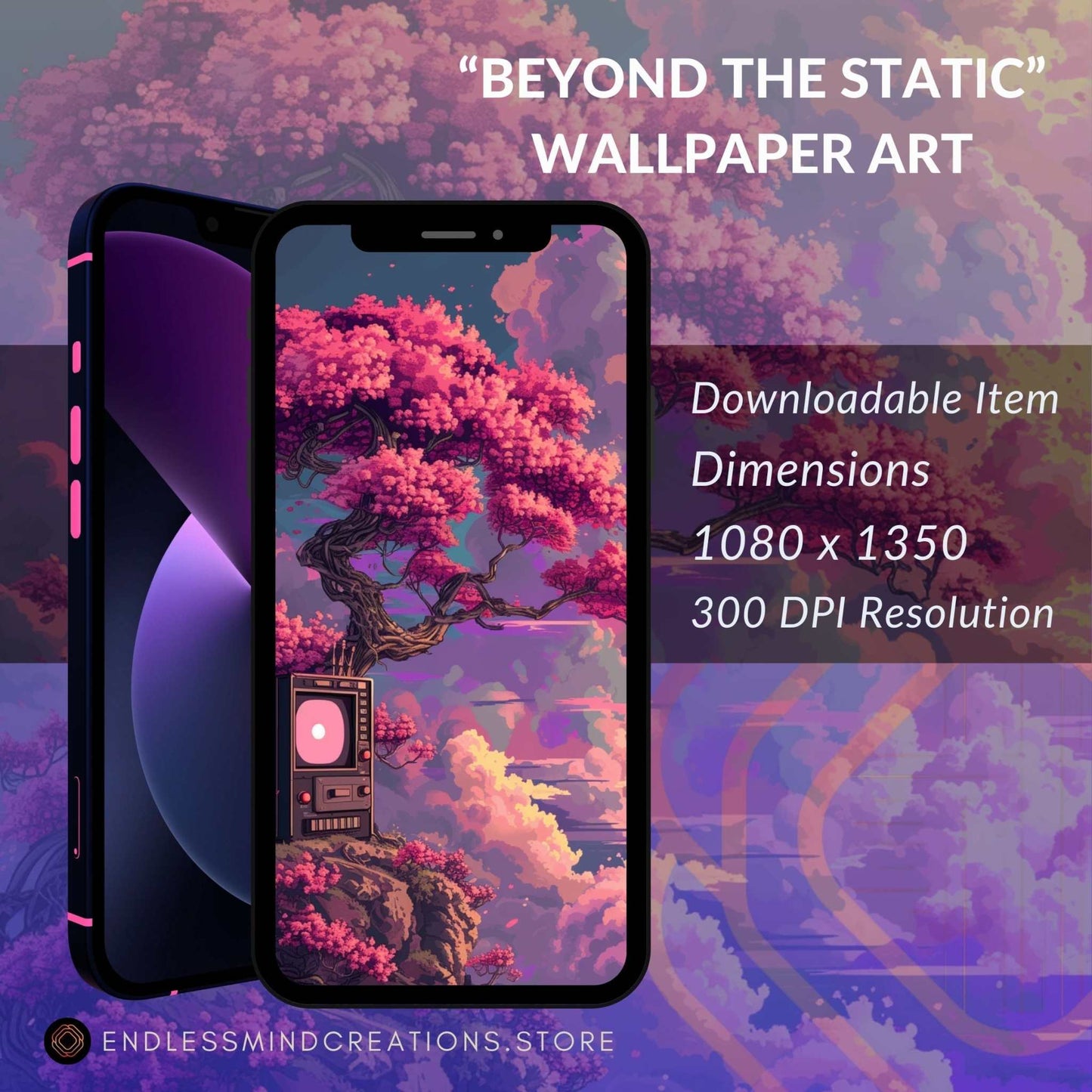 pink and purple floral wallpaper