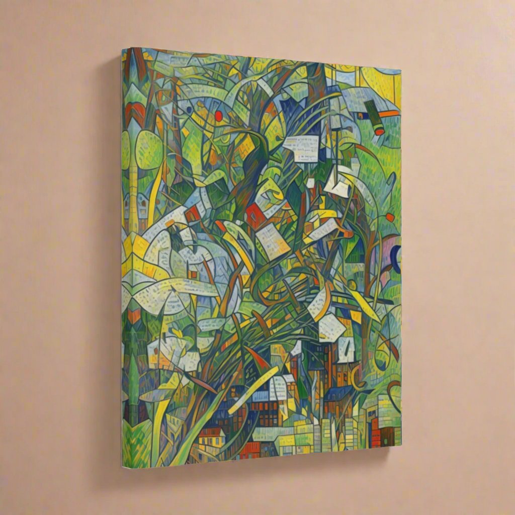 Transform your space with our stunning canvas wall art, where dreamlike visions meet abstract creativity. Available in small, medium, and large sizes, each canvas pi"Broken Thoughts Green" - Green Abstract Art | Matte Canvas, StretcheCanvasBroken Thoughts Green - Matte Canvas, Stretched, 1EndlessMind Creations Printify