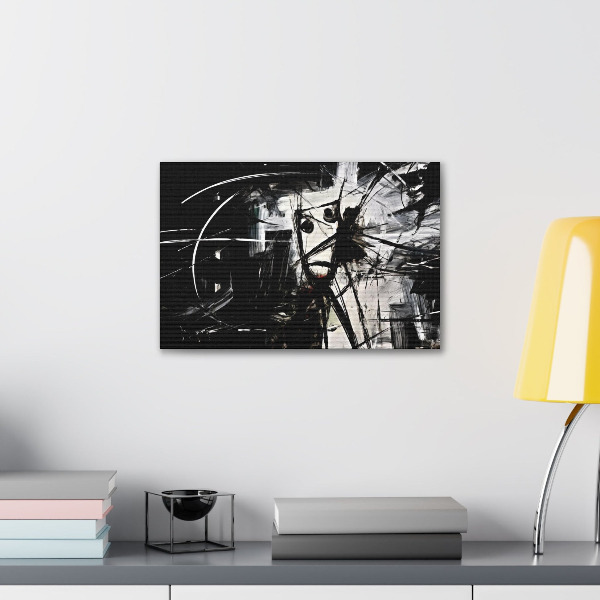 mental health wall art black and white abstract ai wall art meditation
