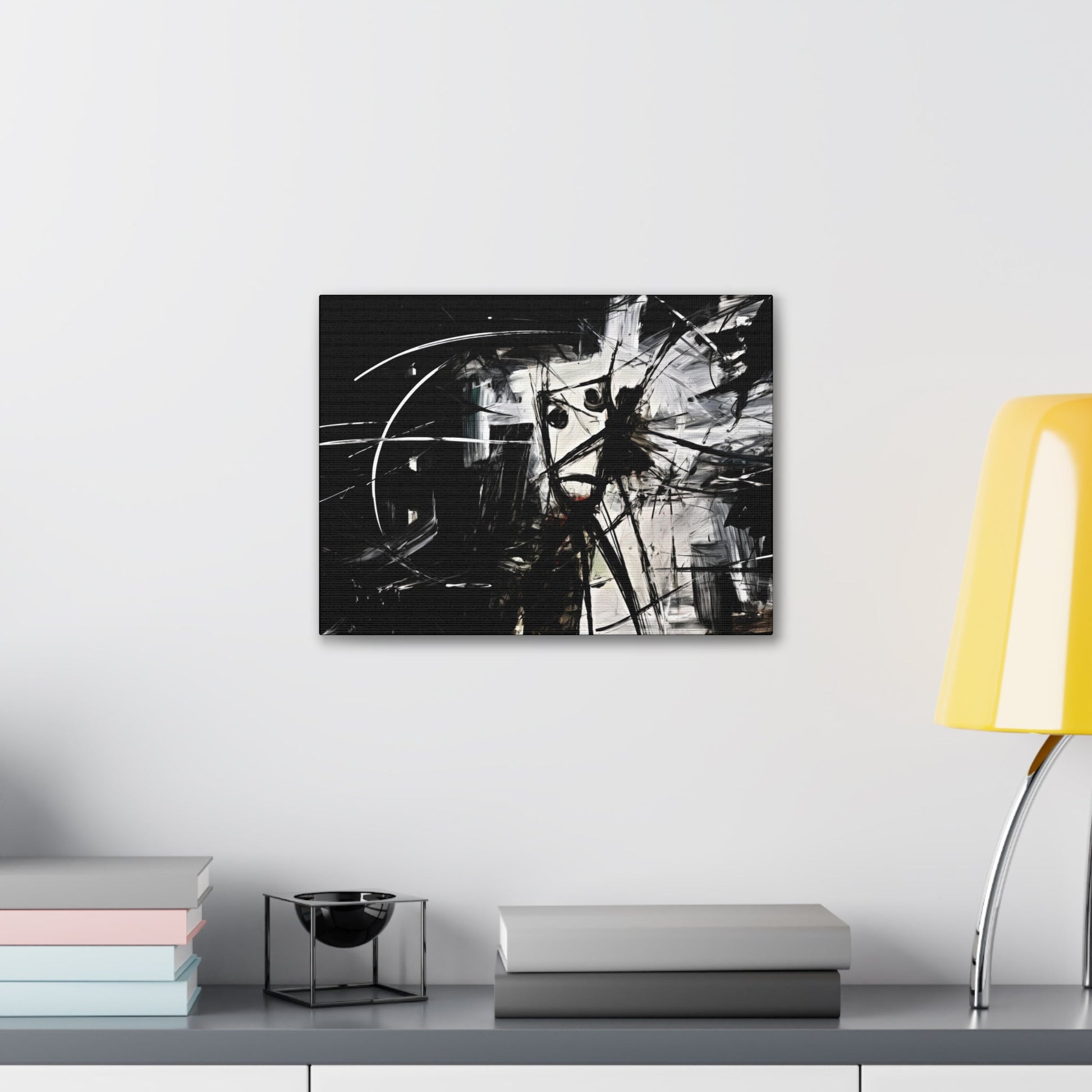 mental health wall art black and white abstract ai wall art meditation