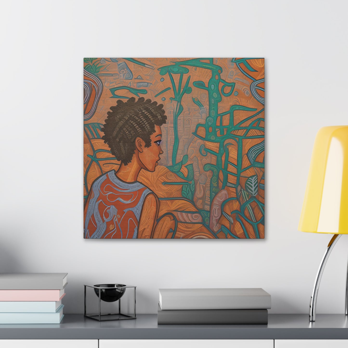 Transform your space with our stunning abstract canvas wall art, where dreamlike visions meet abstract creativity. Available in small, medium, and large sizes, each "Staring at Peace" - Abstract Mindful Wall Art, Calming Canvas GalleryCanvasPeace - Canvas Gallery WrapsEndlessMind Creations Printify