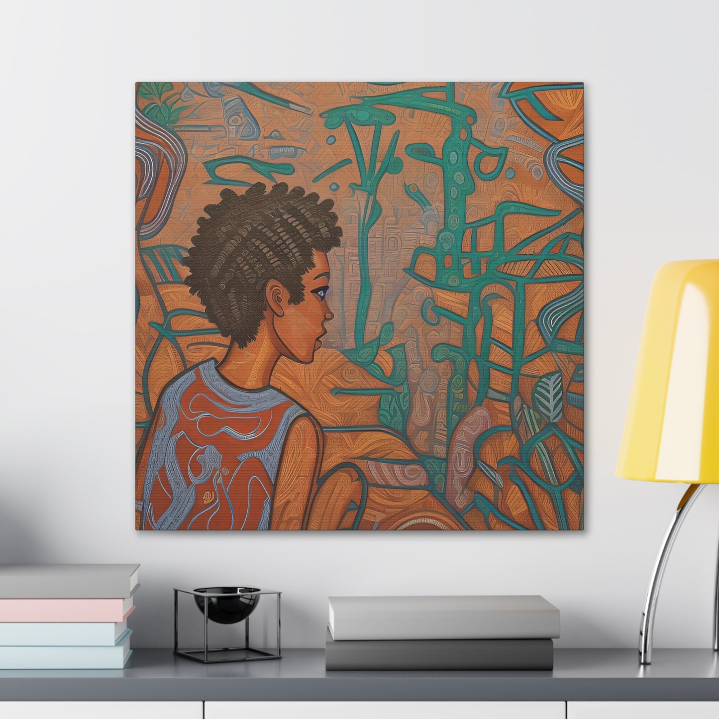 Transform your space with our stunning abstract canvas wall art, where dreamlike visions meet abstract creativity. Available in small, medium, and large sizes, each "Staring at Peace" - Abstract Mindful Wall Art, Calming Canvas GalleryCanvasPeace - Canvas Gallery WrapsEndlessMind Creations Printify