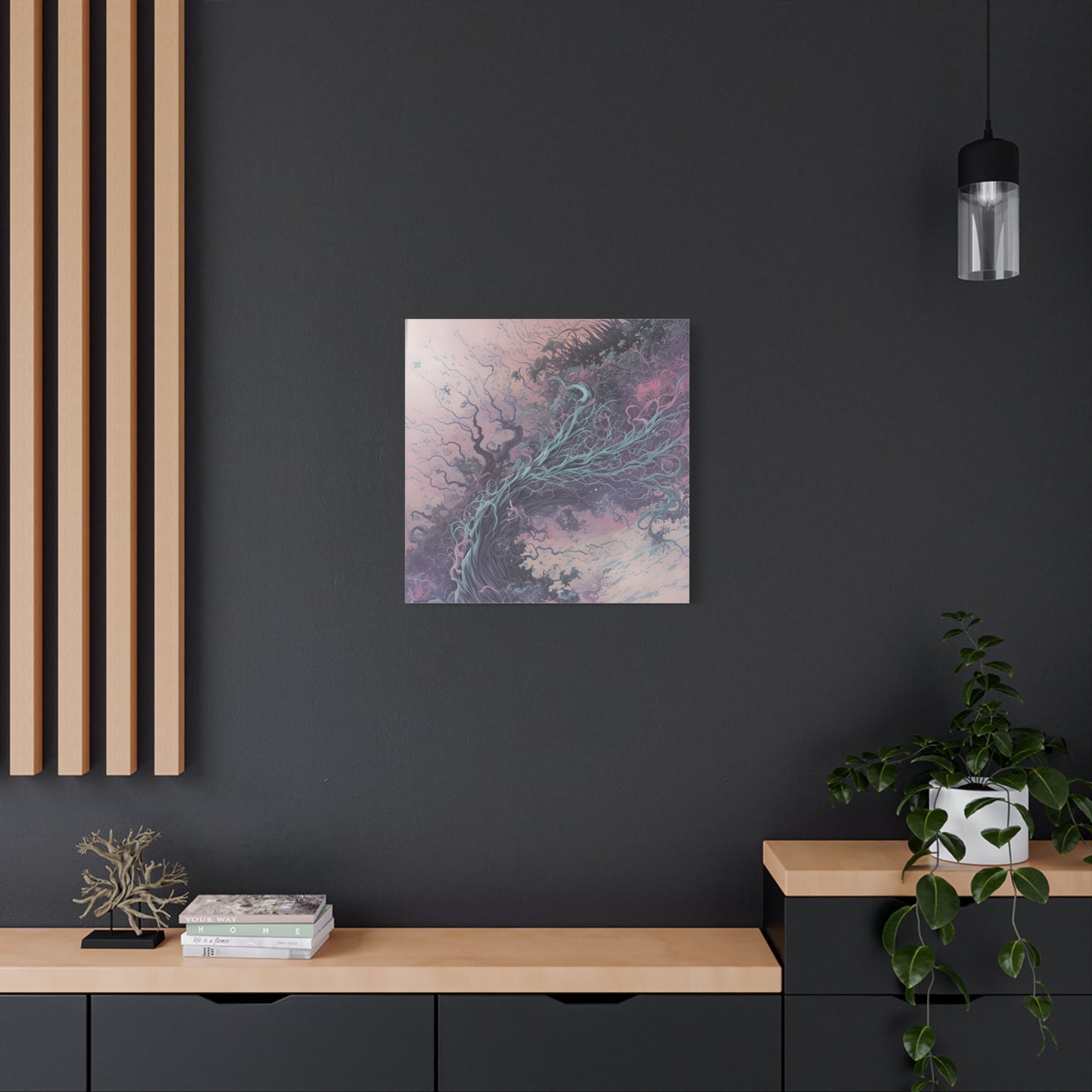 "Blue and Purple Whims" - Abstract Blue and Purple Wall Art