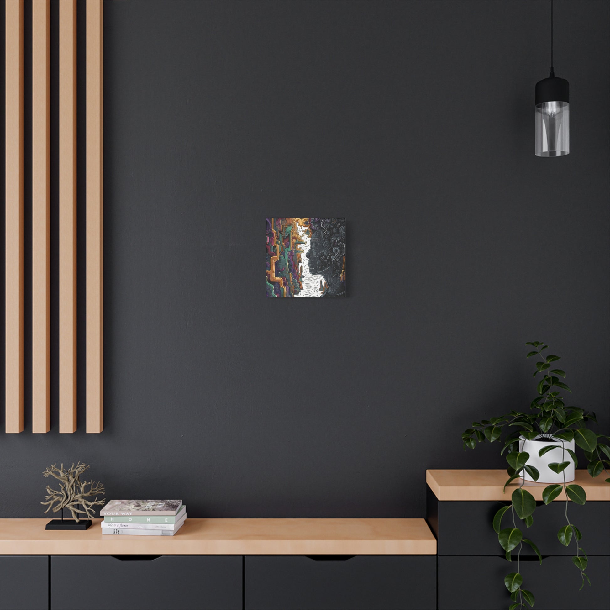 Transform your space with our stunning canvas wall art, where dreamlike visions meet abstract creativity. Available in small, medium, and large sizes, each canvas pi"To Be Still" - Abstract Line Art Colorful Wall Art | Matte Canvas, StCanvas- Matte Canvas, Stretched, 1EndlessMind Creations Printify