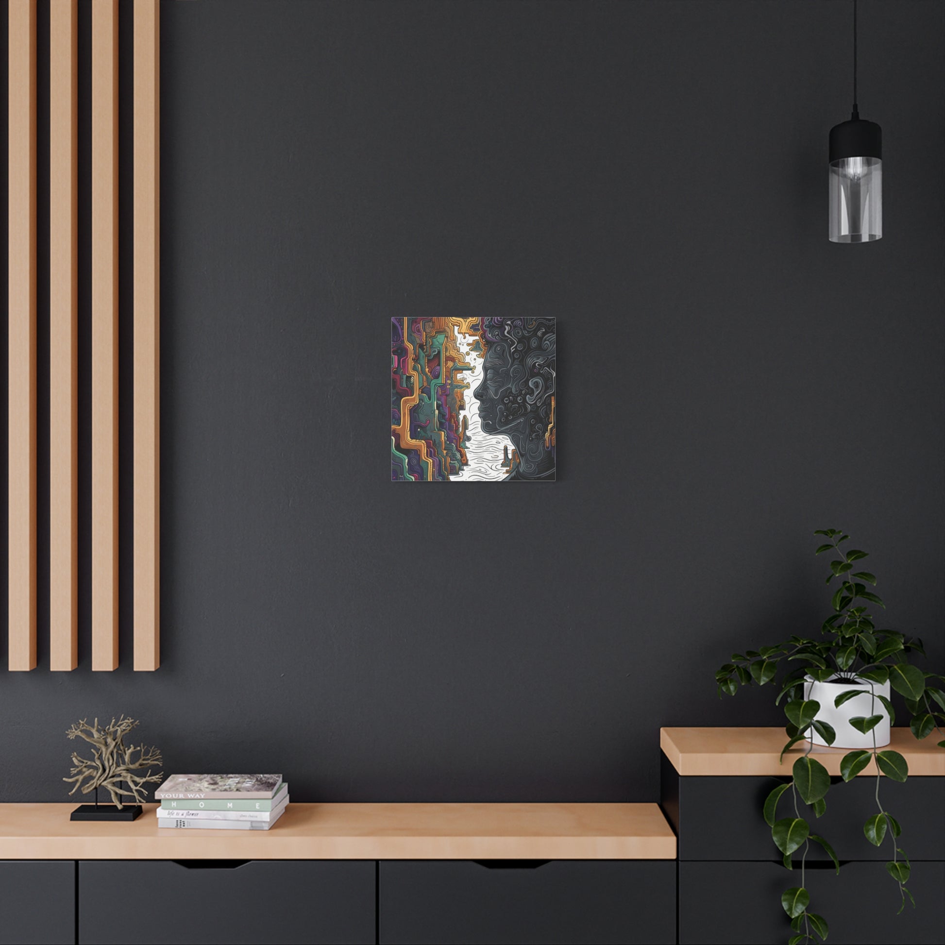 Transform your space with our stunning canvas wall art, where dreamlike visions meet abstract creativity. Available in small, medium, and large sizes, each canvas pi"To Be Still" - Abstract Line Art Colorful Wall Art | Matte Canvas, StCanvas- Matte Canvas, Stretched, 1EndlessMind Creations Printify
