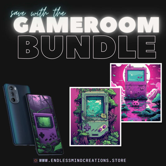 Gamer Bundle ~ Gaming Wall Art Print Collection for Gaming Room Endlessmindcreations