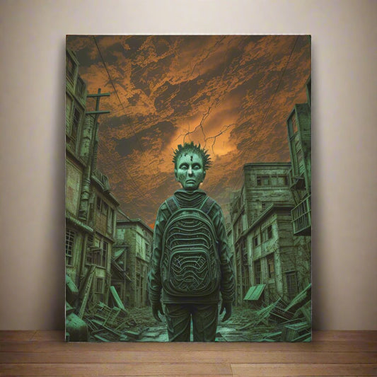 Place your custom artwork, photos, or creative projects on a canvas you'll be proud to use. Each matte canvas comes with back hanging already included for convenient"Lost in My Mask" - Dreamlike Eerie Mood Wall Art |Matte Canvas, StretCanvasMask - Matte Canvas, Stretched, 1EndlessMind Creations Printify