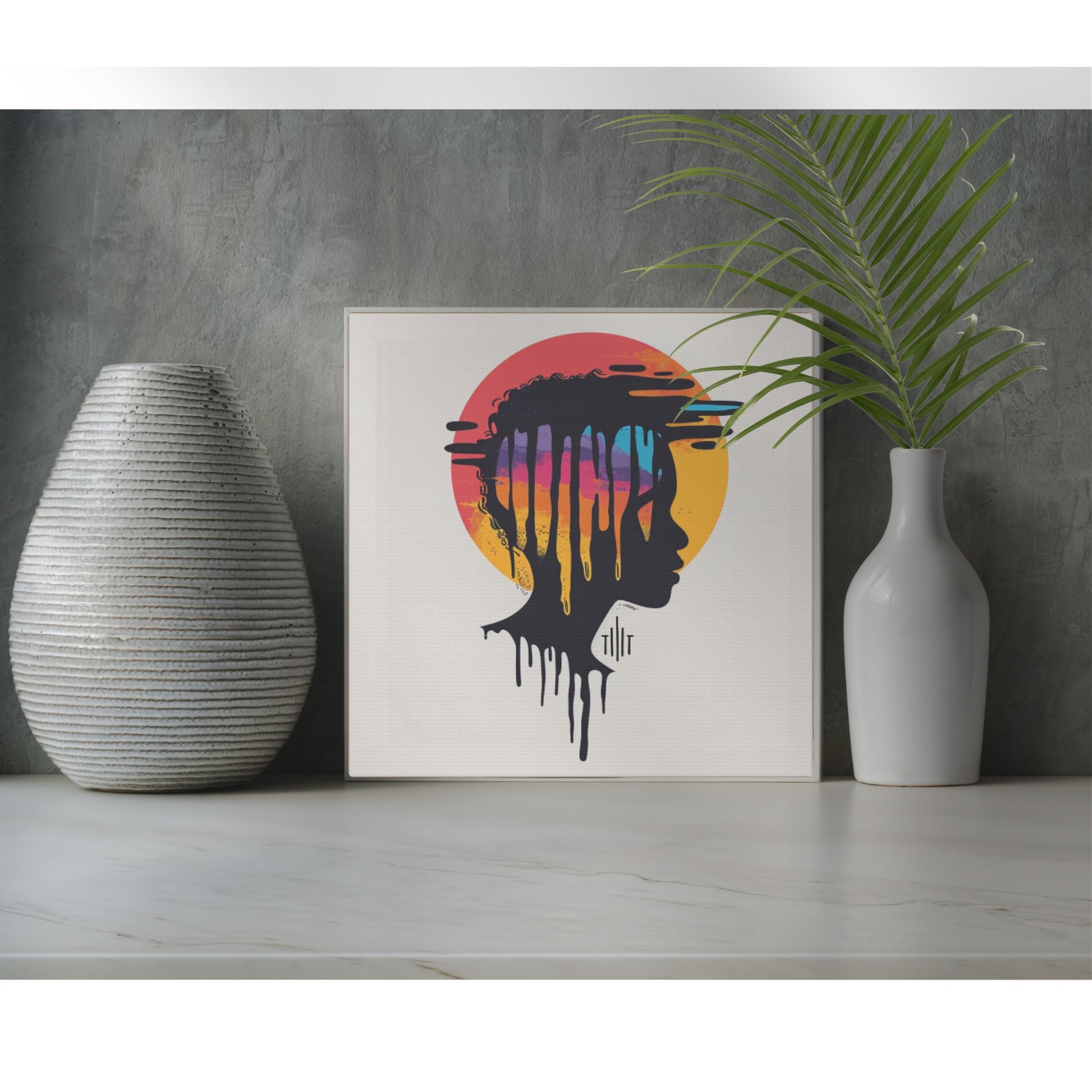 Transform your space with our stunning canvas wall art, where dreamlike visions meet abstract creativity. Available in small, medium, and large sizes, each canvas pi"Mindful" - Colorful Drip Canvas Wrap Wall ArtCanvasMindful - Canvas Gallery WrapsEndlessMind Creations Printify