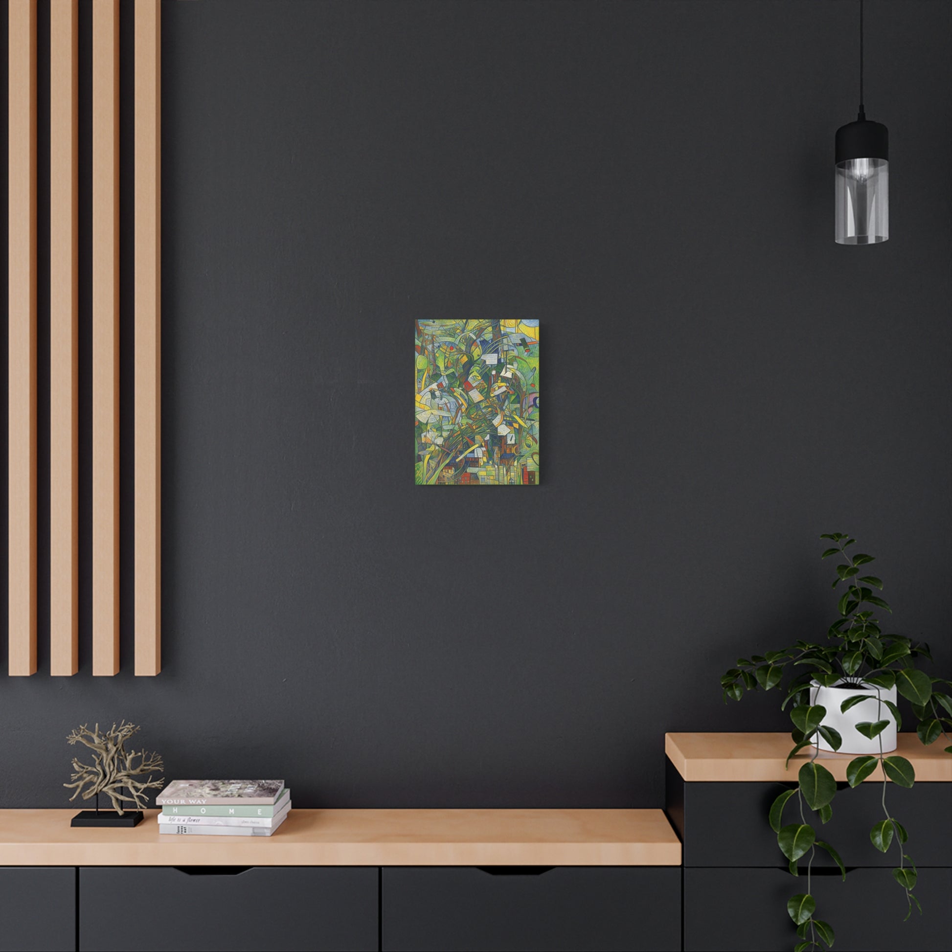 Transform your space with our stunning canvas wall art, where dreamlike visions meet abstract creativity. Available in small, medium, and large sizes, each canvas pi"Broken Thoughts Green"  - Green Abstract Art | Matte Canvas, StretcheCanvasBroken Thoughts Green - Matte Canvas, Stretched, 1EndlessMind Creations Printify